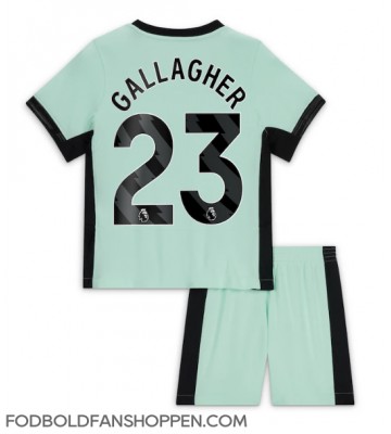 Chelsea Conor Gallagher #23 Tredjetrøje Børn 2023-24 Kortærmet (+ Korte bukser)